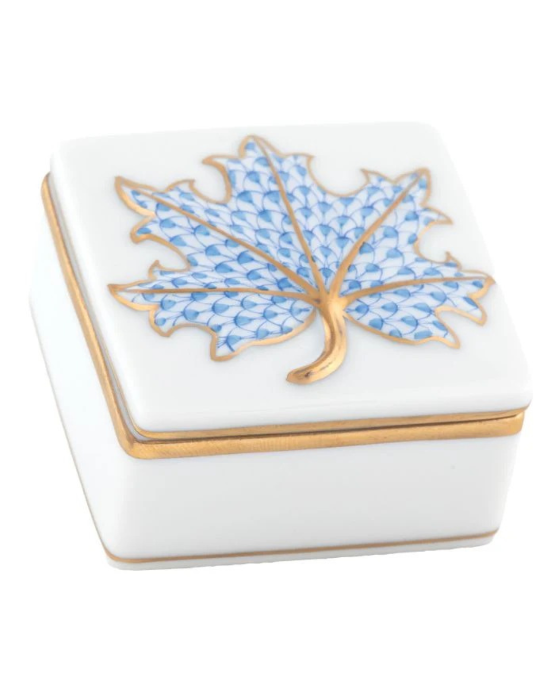 Herend Maple Leaf Box