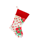 Geranium Ribbon Christmas Stocking
