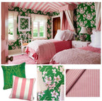 Draper Stripe Throw Pillow - Light Pink