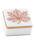 Herend Maple Leaf Box