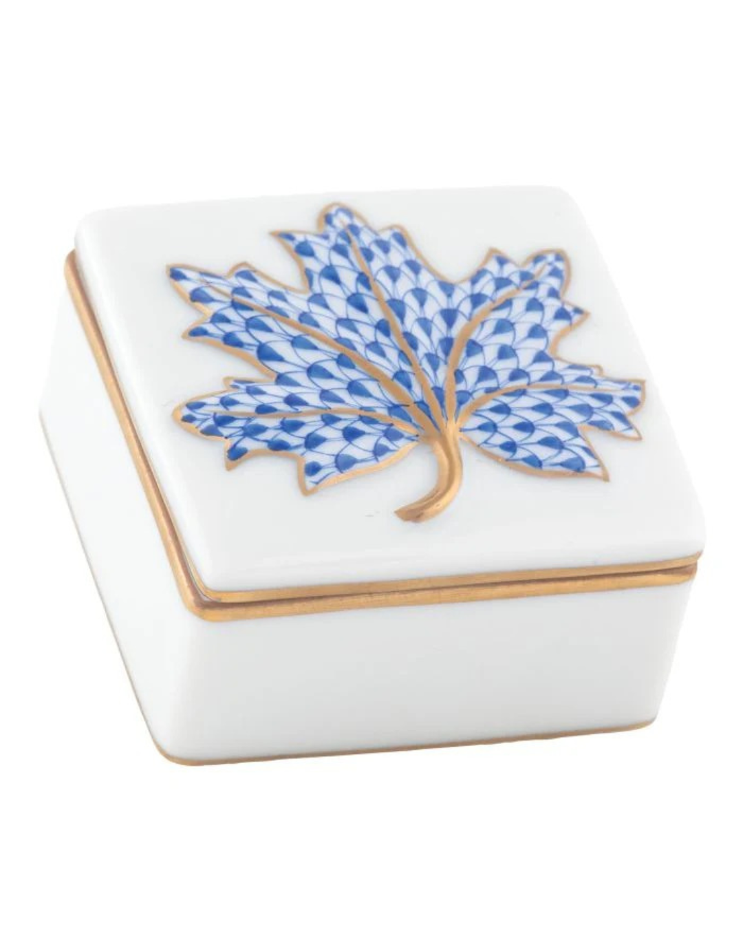 Herend Maple Leaf Box