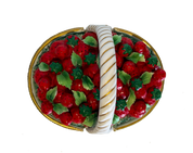 Vintage Mottahedeh Strawberry Lidded Basket