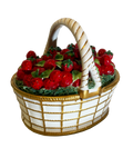 Vintage Mottahedeh Strawberry Lidded Basket