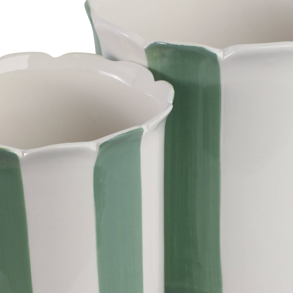 Scallop Stripe Cache Pot