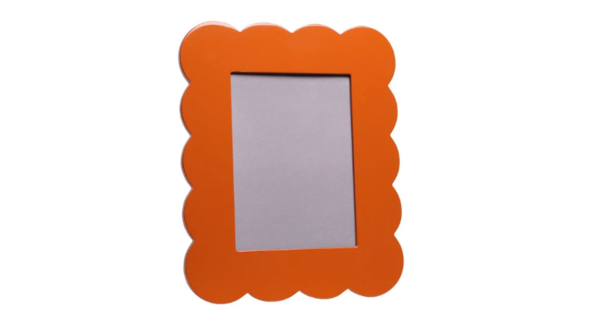 Scalloped Lacquer Picture Frame