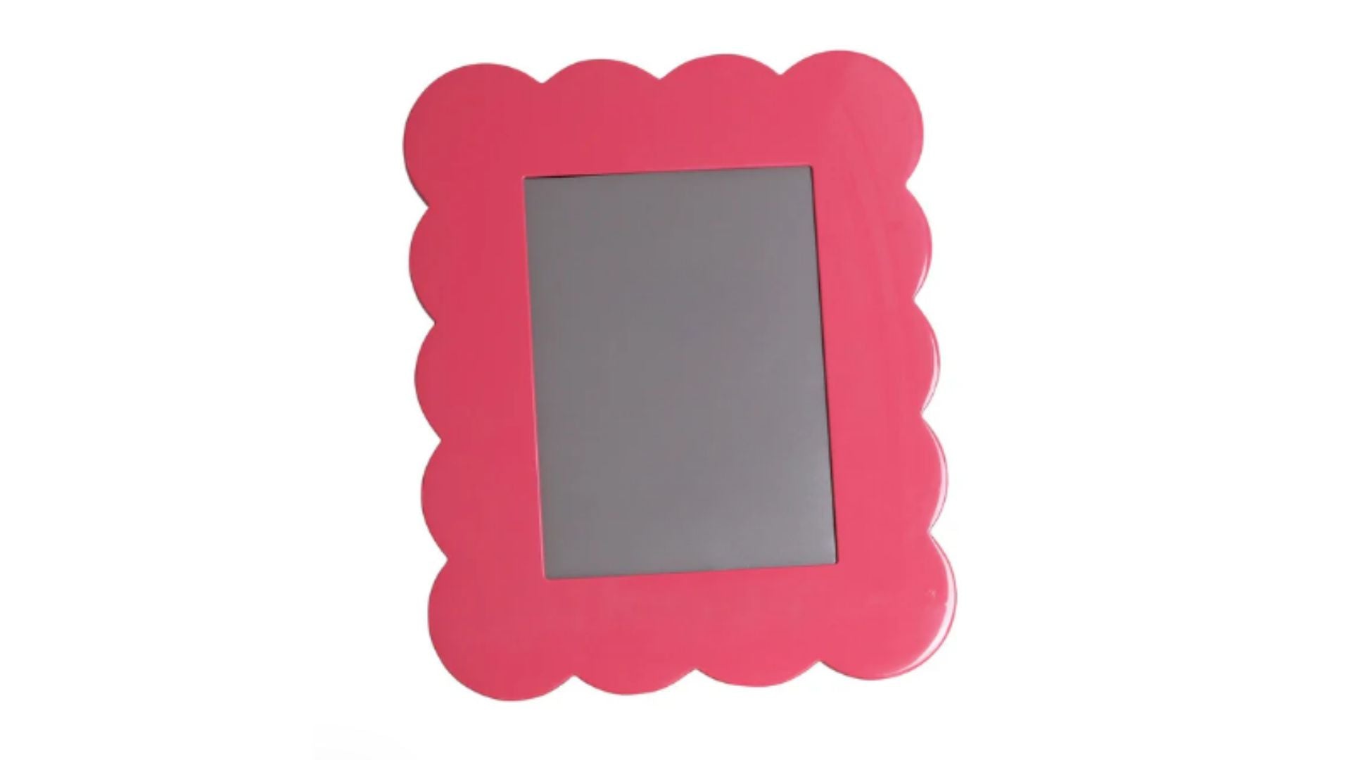 Scalloped Lacquer Picture Frame