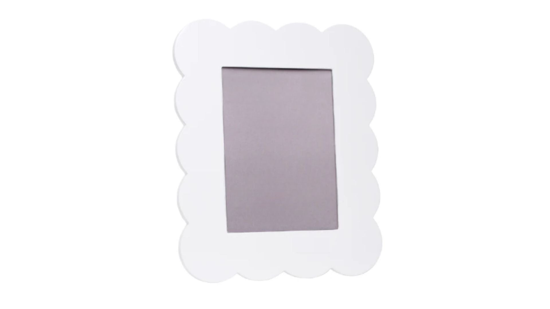 Scalloped Lacquer Picture Frame