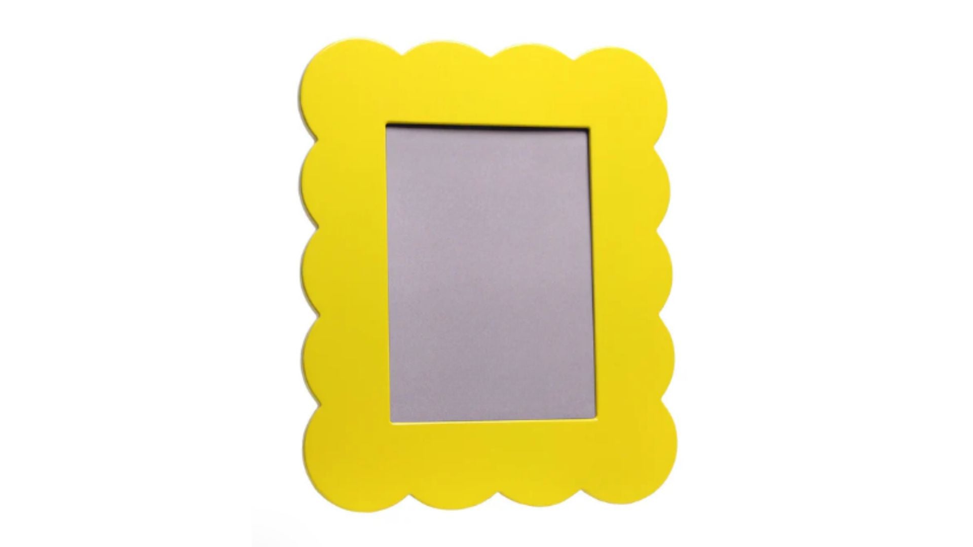 Scalloped Lacquer Picture Frame