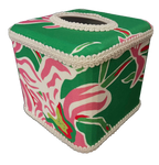 Draper Fabric Tissue Holder - Akakina Green