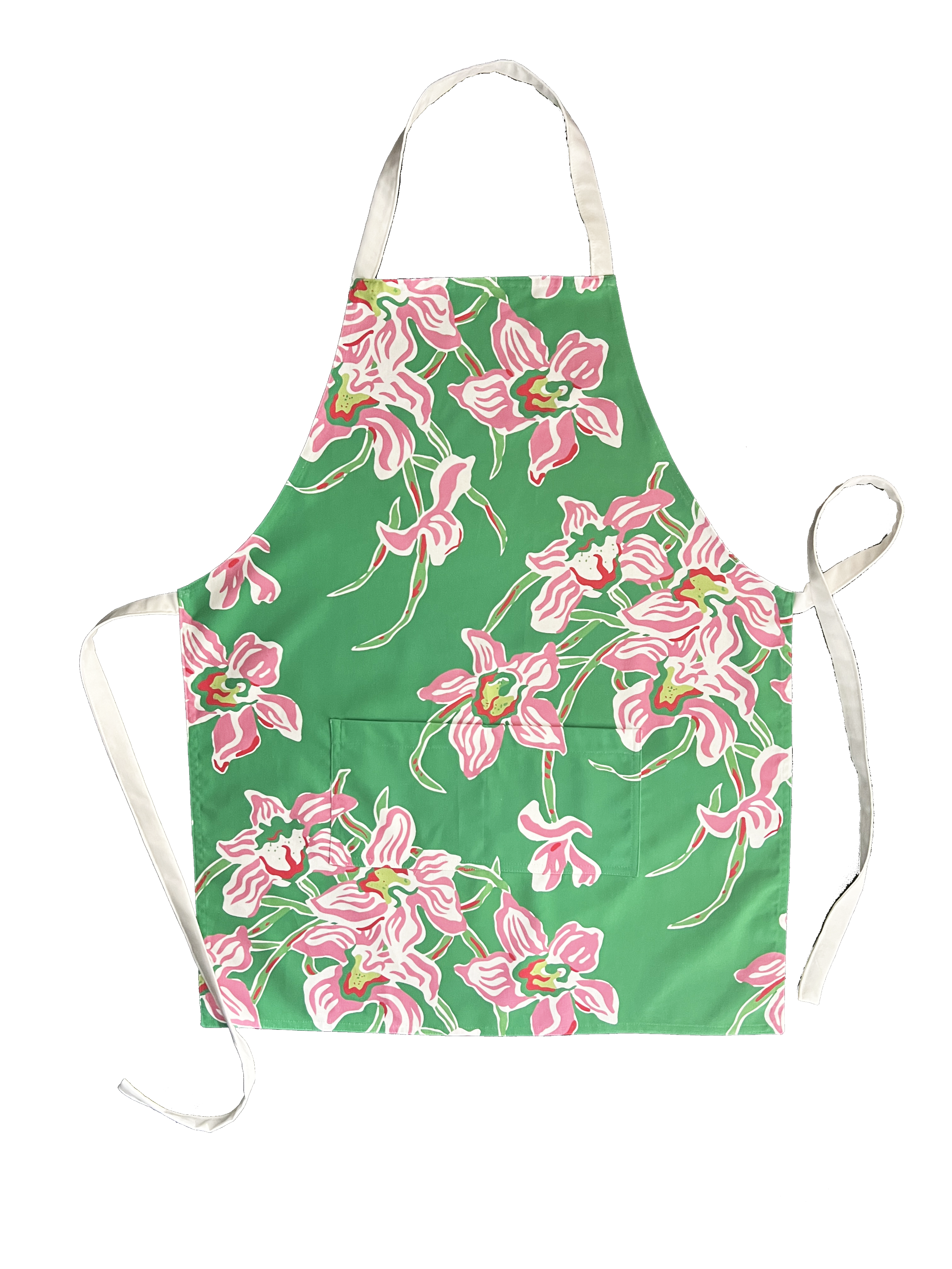 Draper Fabric Apron - Akakina Green