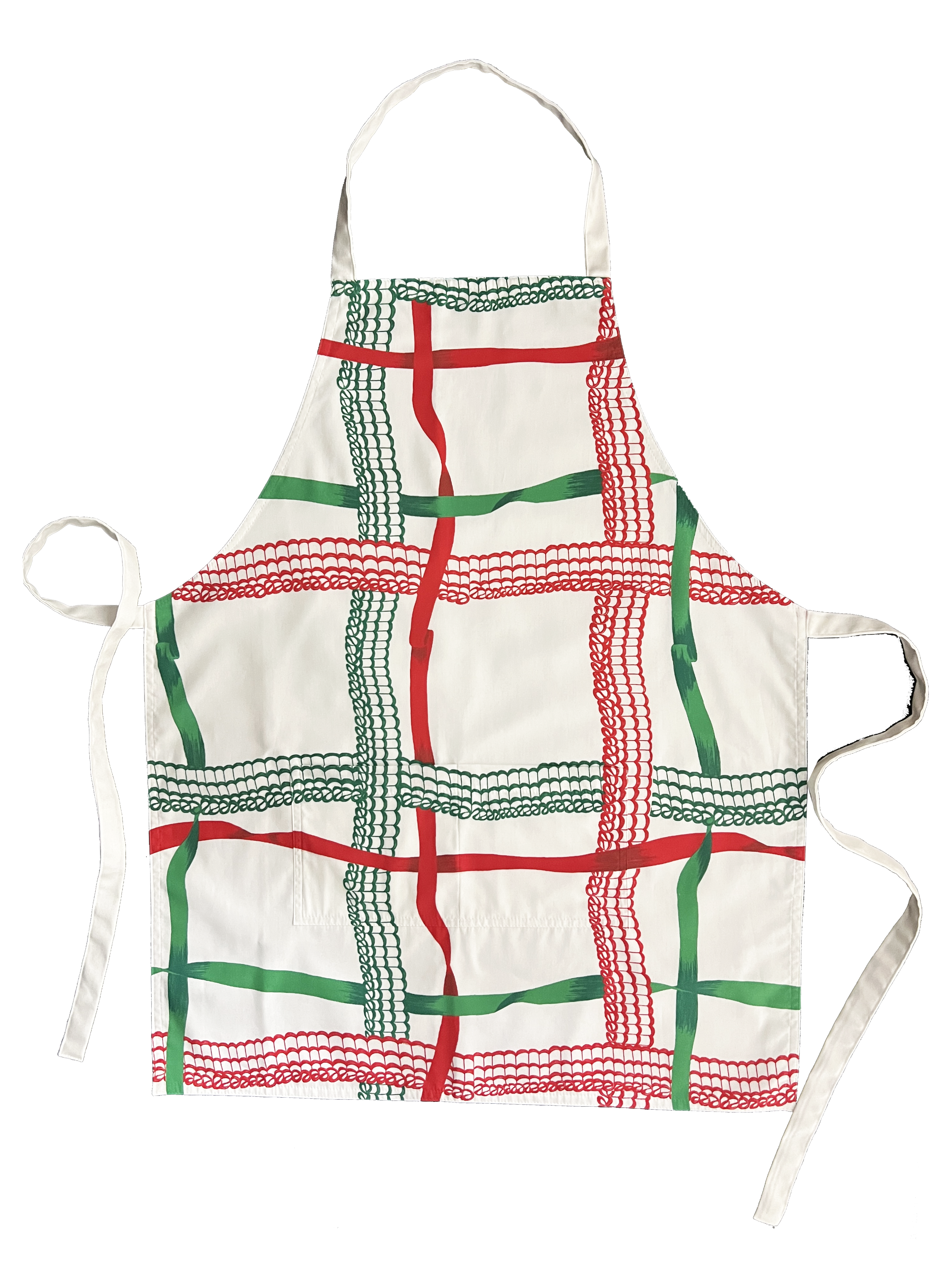 Draper Fabric Apron - Nahant Ribbon Festive