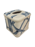 Draper Fabric Tissue Holder - Bali Ha'i Navy