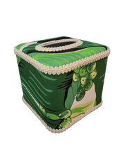 Draper Fabric Tissue Holder - Brazilliance Green
