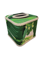 Draper Fabric Tissue Holder - Brazilliance Green