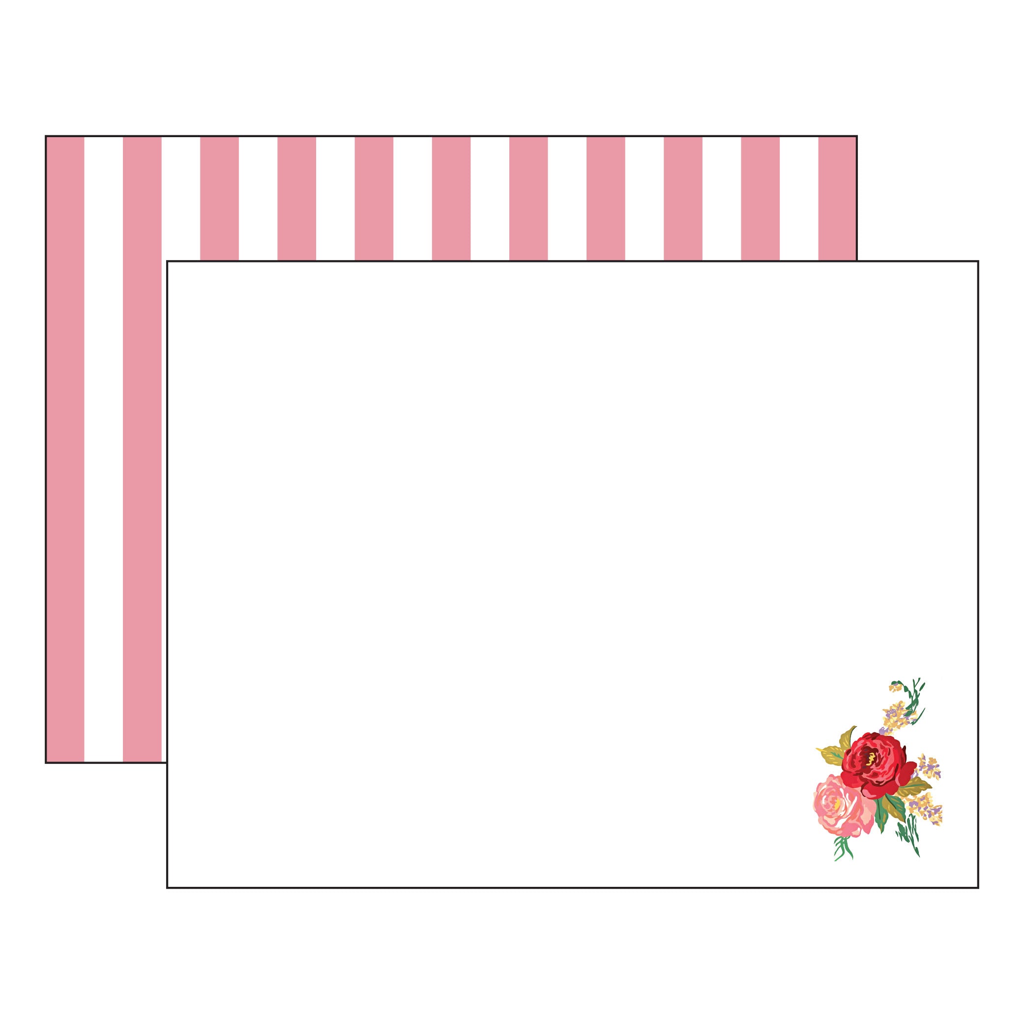 Princess Grace Rose Notecards with Envelopes