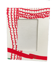 Draper Fabric Picture Frame - New England Ribbon Festive