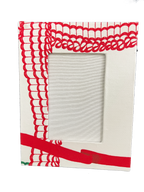 Draper Fabric Picture Frame - Nahant Ribbon Festive