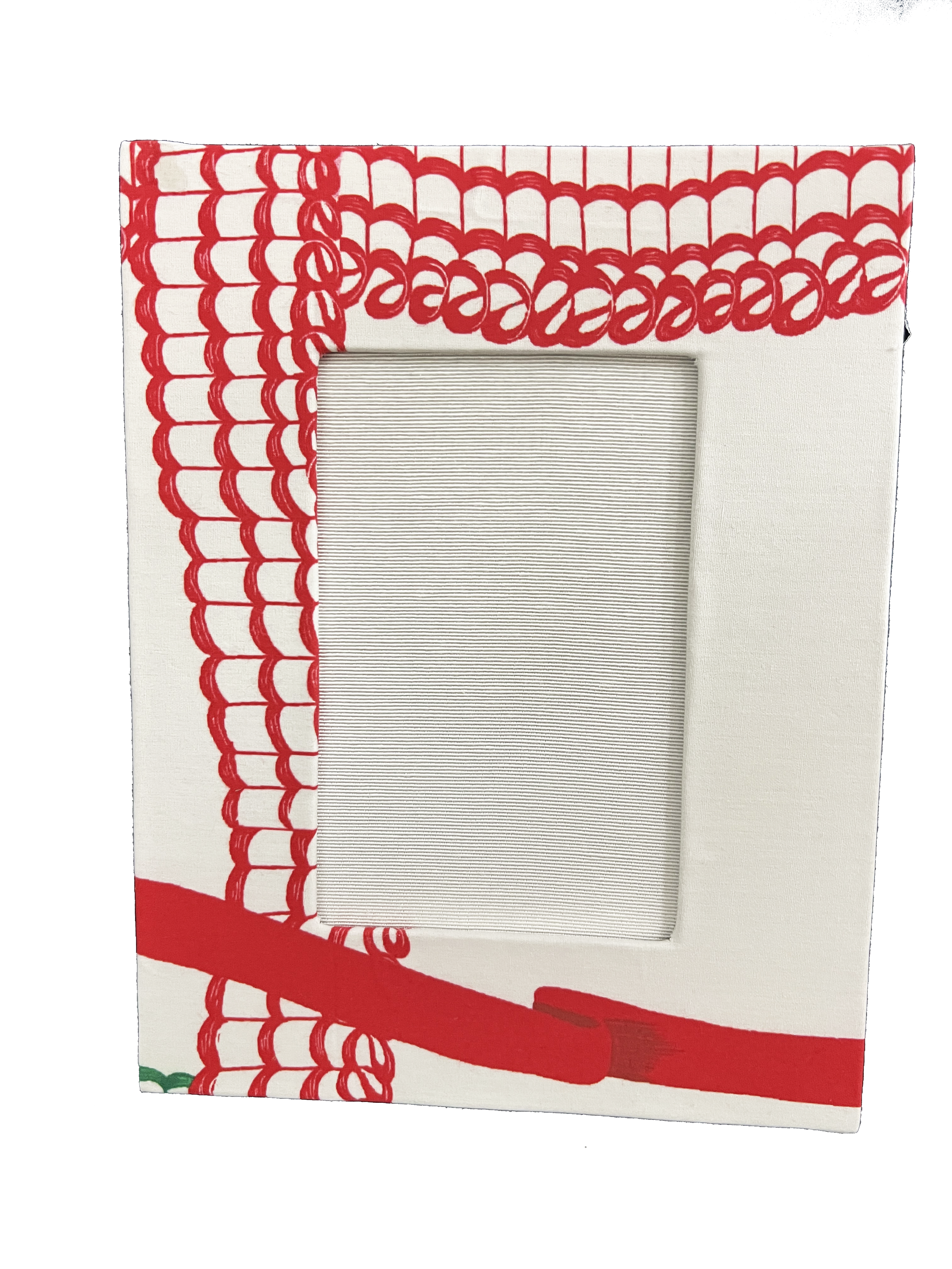 Draper Fabric Picture Frame - Nahant Ribbon Festive