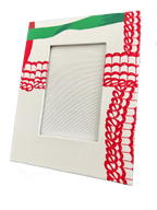 Draper Fabric Picture Frame - Nahant Ribbon Festive