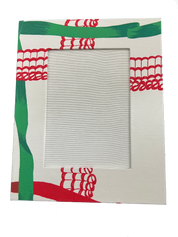 Draper Fabric Picture Frame - New England Ribbon Festive