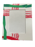 Draper Fabric Picture Frame - Nahant Ribbon Festive
