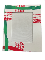 Draper Fabric Picture Frame - Nahant Ribbon Festive