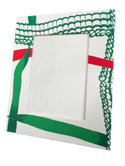 Draper Fabric Picture Frame - New England Ribbon Festive