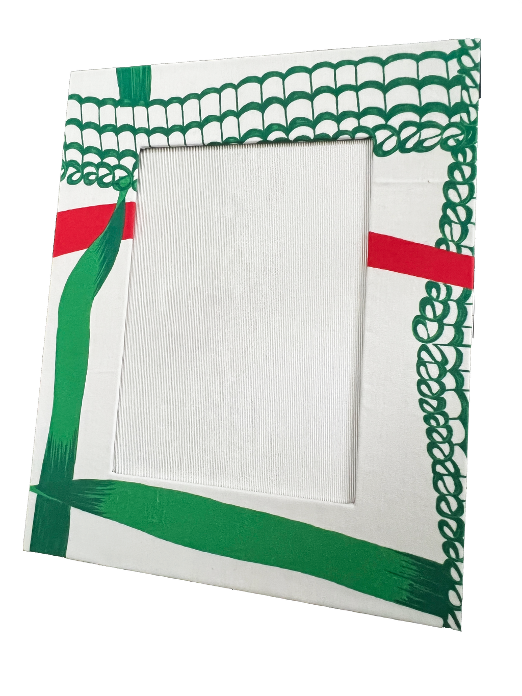Draper Fabric Picture Frame - Nahant Ribbon Festive