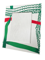 Draper Fabric Picture Frame - Nahant Ribbon Festive
