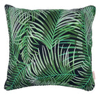 Robellini Silk Embroidered Throw Pillow - Black