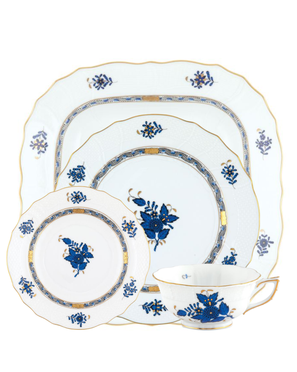 Herend Chinese Bouquet Black Sapphire Collection