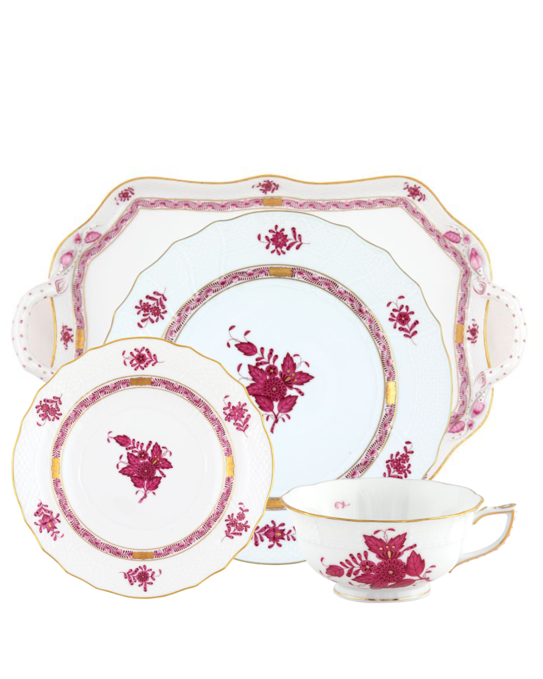 Herend Chinese Bouquet Rasberry Collection