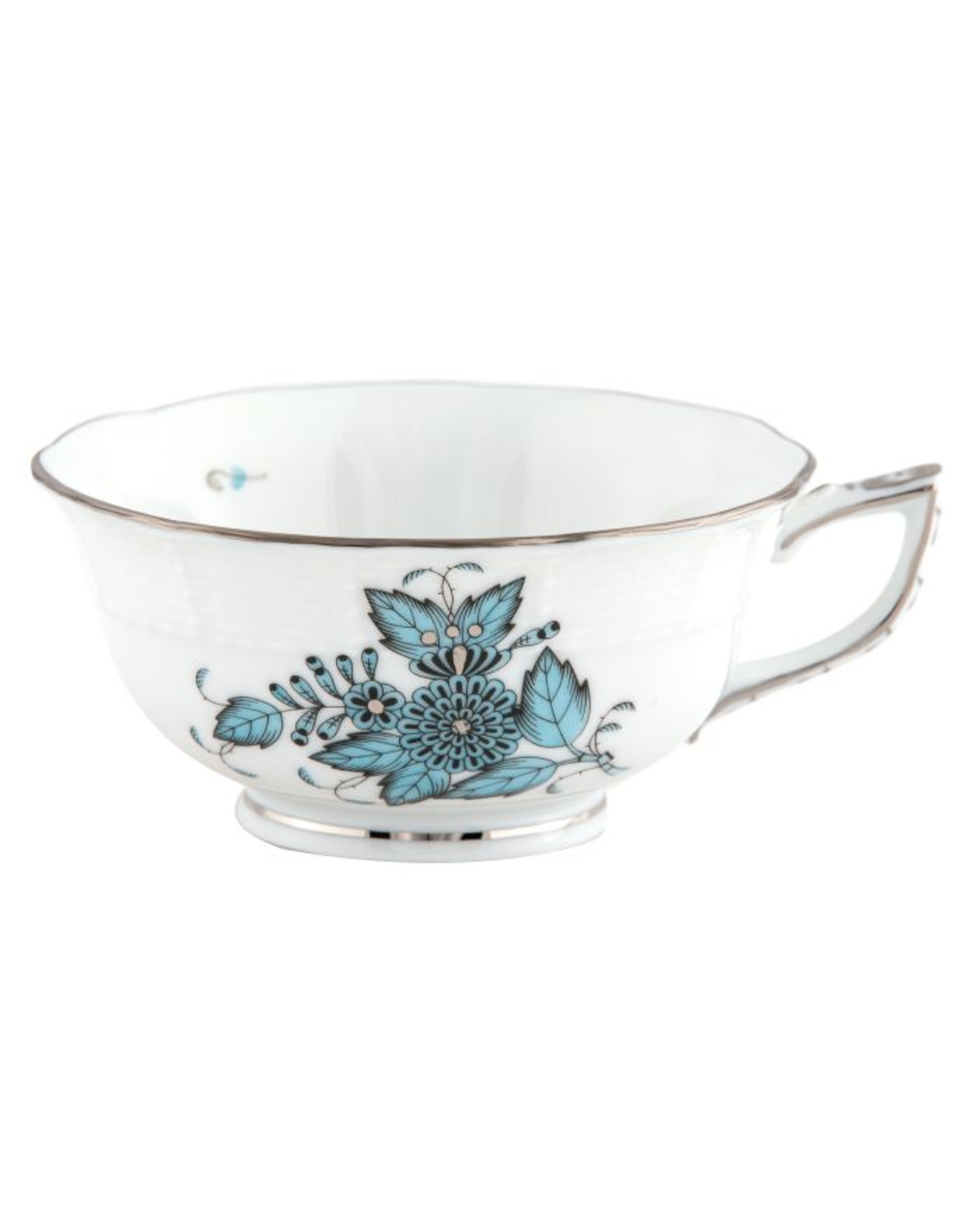 Herend Chinese Bouquet Turquoise & Platinum Collection