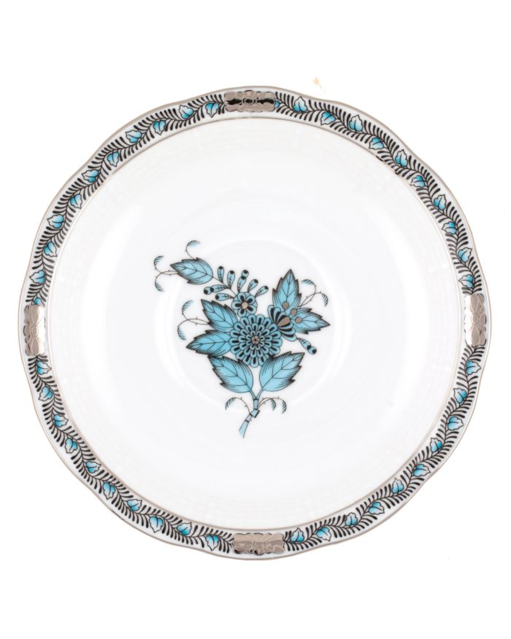 Herend Chinese Bouquet Turquoise & Platinum Collection