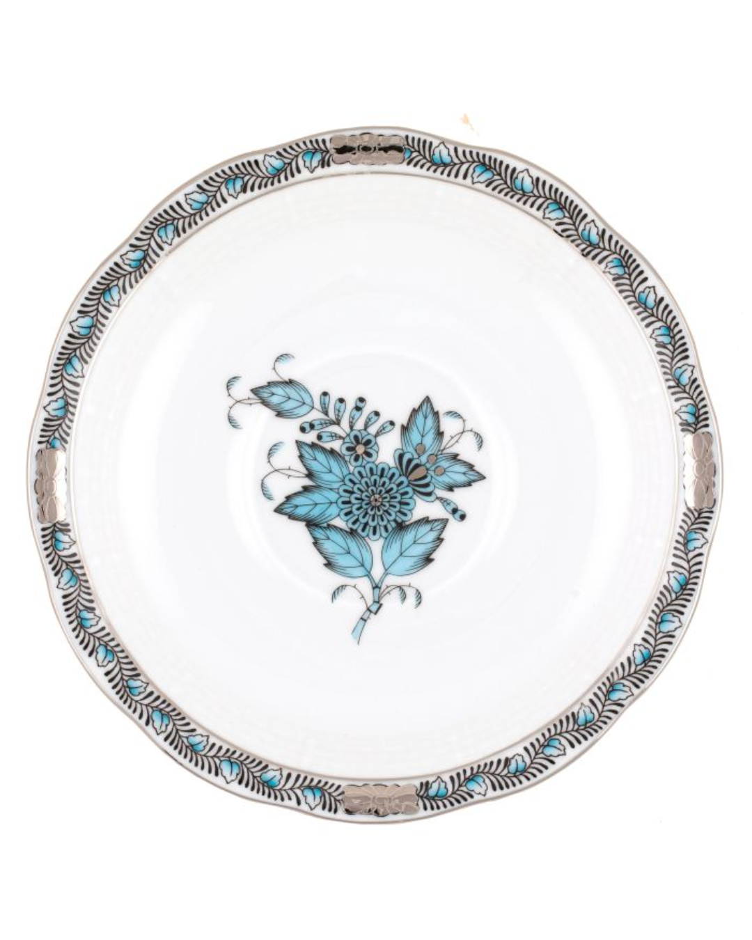 Herend Chinese Bouquet Turquoise & Platinum Collection