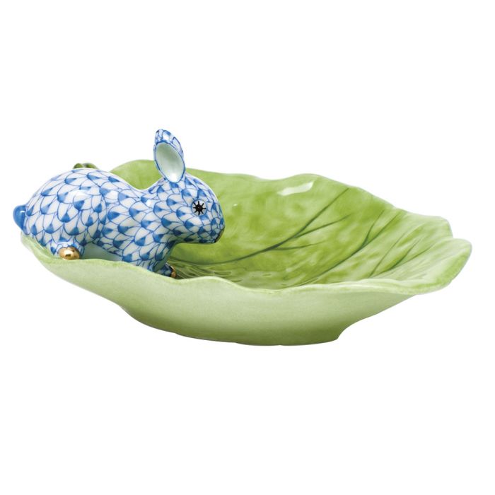 Herend Bunny on Cabbage Leaf