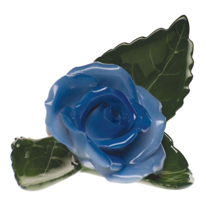 Herend Rose on Leaf Place Card Holder
