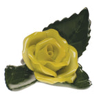 Herend Rose on Leaf Place Card Holder