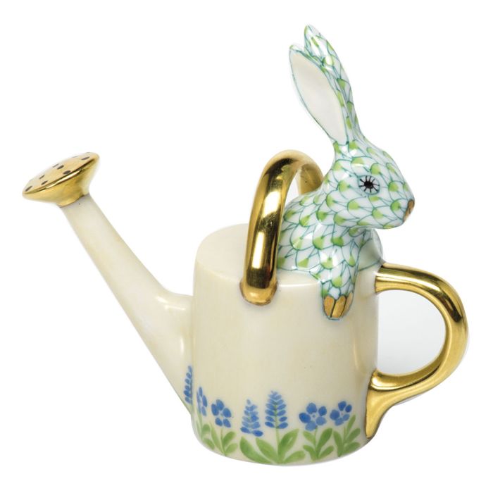 Herend Watering Can Bunny