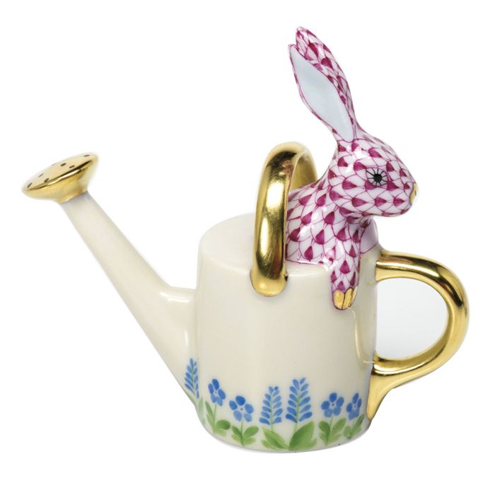 Herend Watering Can Bunny