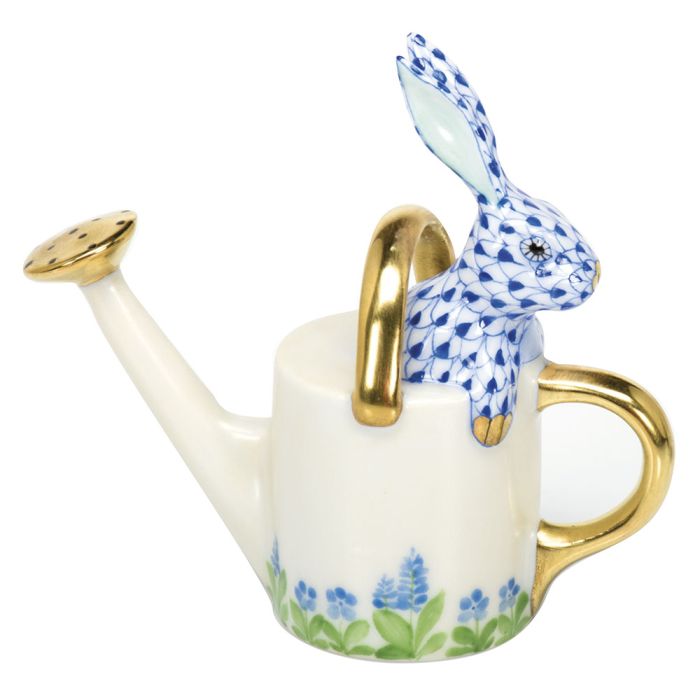 Herend Watering Can Bunny