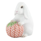 Herend White Autumn Bunny