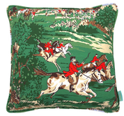 Tally Ho! Throw Pillow - Field Green