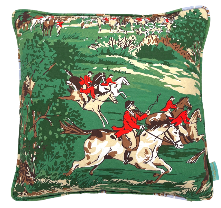 Tally Ho! Throw Pillow - Field Green