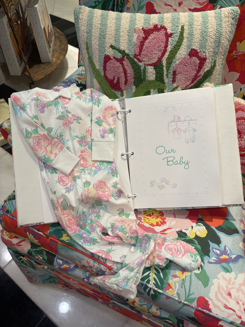 Draper Fabric Baby Memory Book