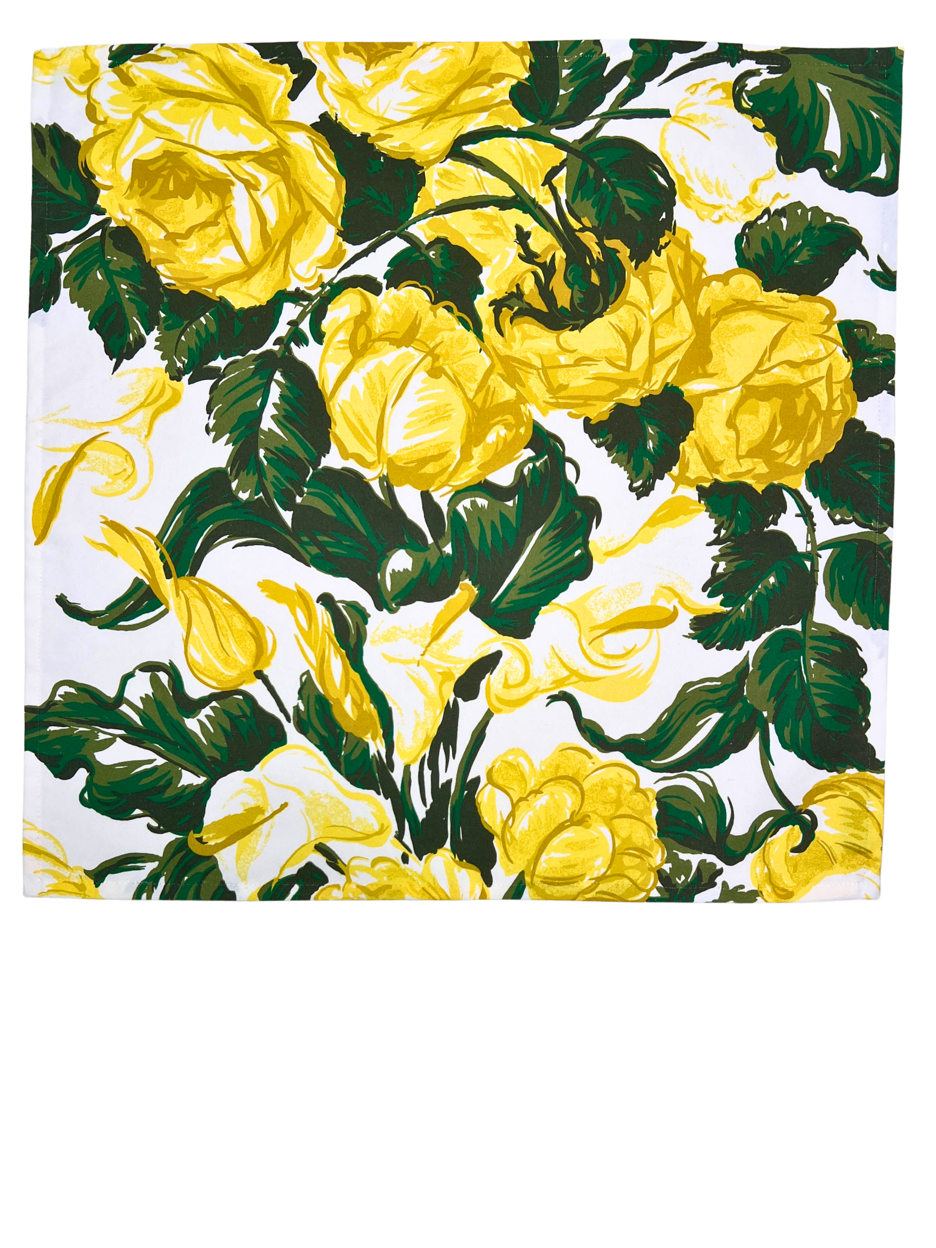 Set of Four Napkins - Saratoga Rose Yellow