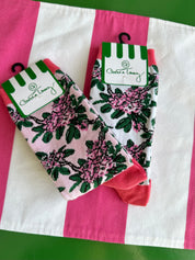 Rhododendron Socks -  White