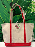 Geranium Canvas Club Tote Bag