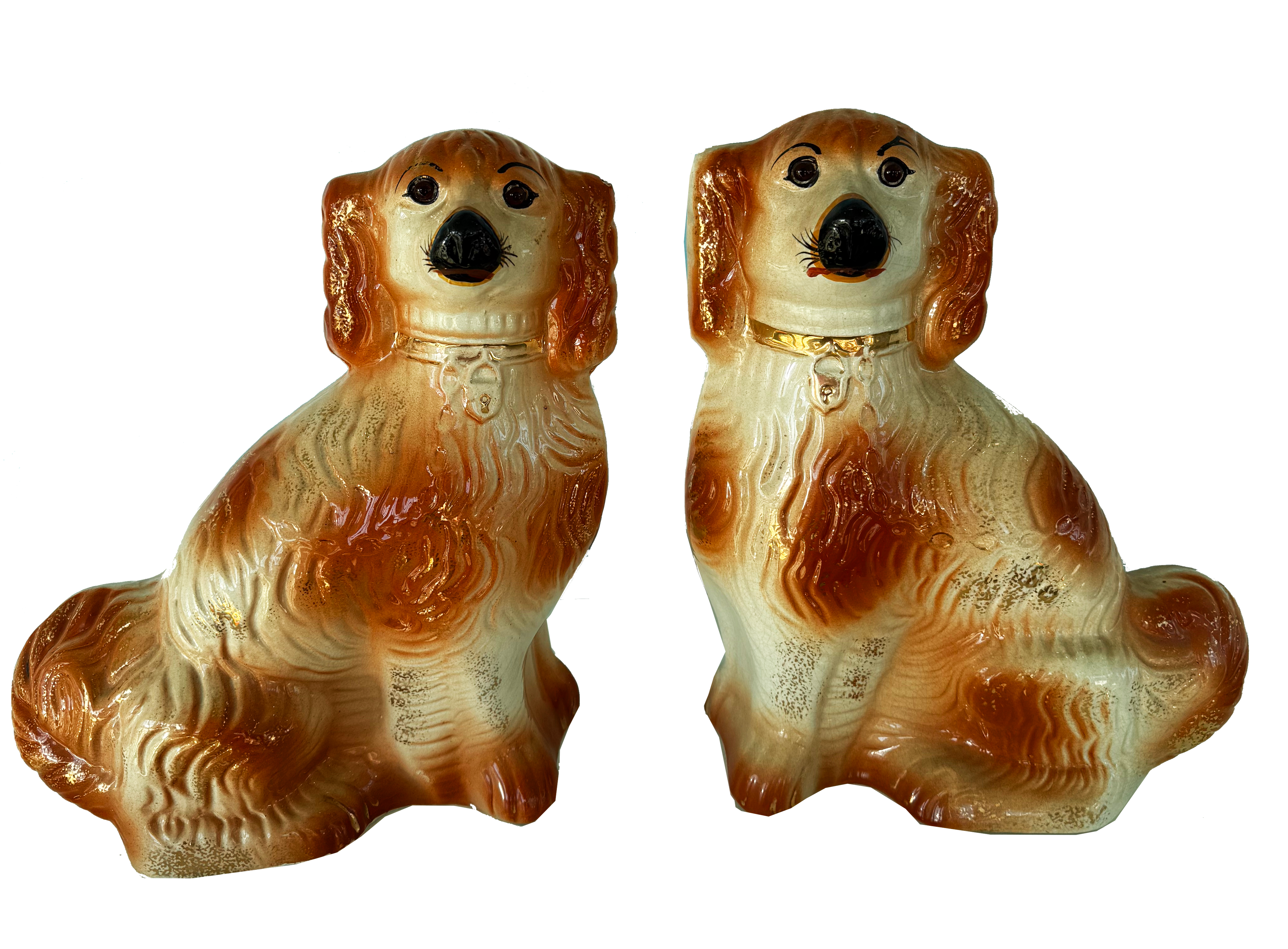 Vintage Staffordshire Dogs Pair