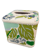 Draper Fabric Tissue Holder - Princess Grace Rose Blue